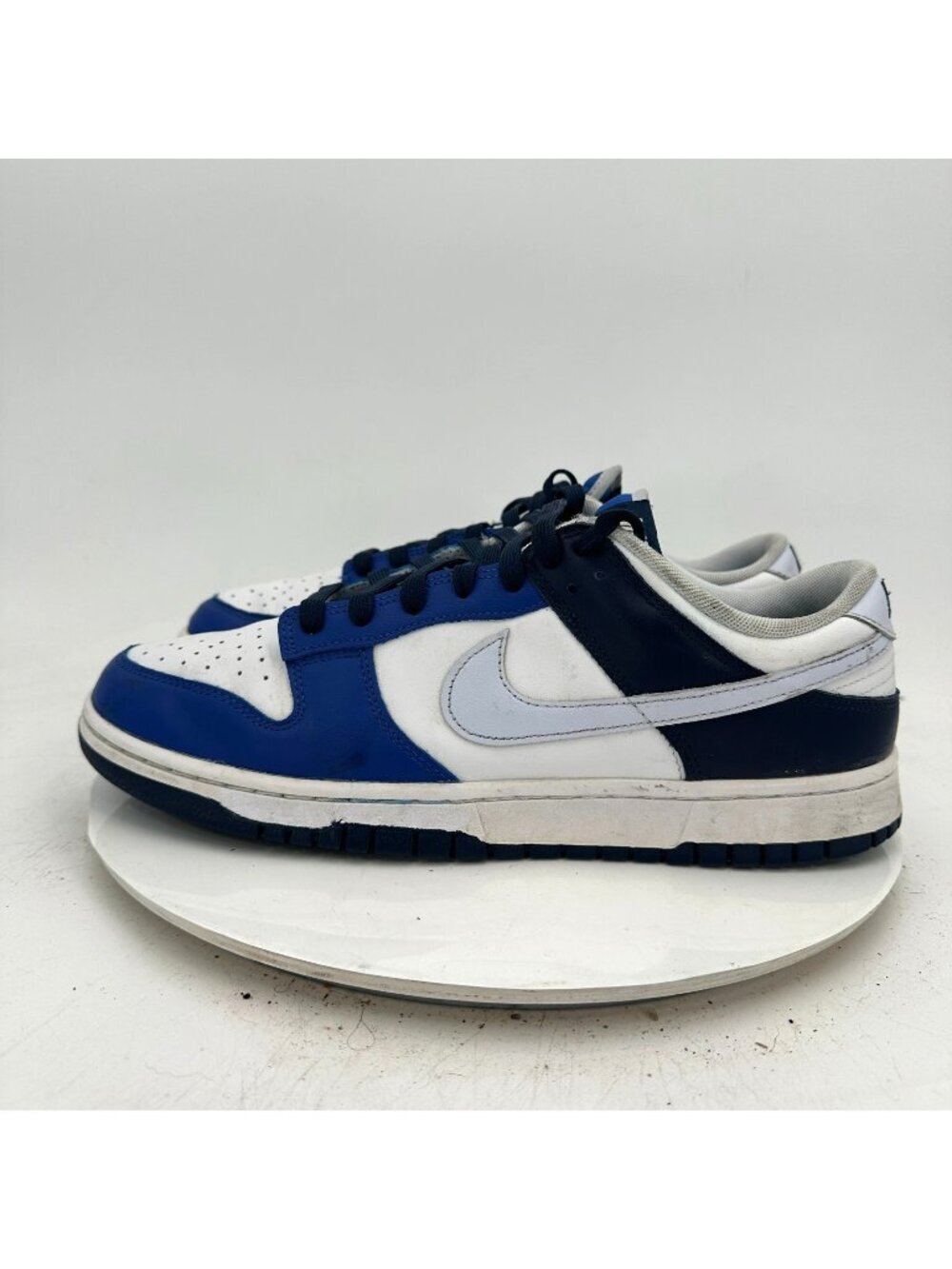 Nike Dunk Low Men Size 12 FQ8826-100 Game Royal Navy White Training Shoes